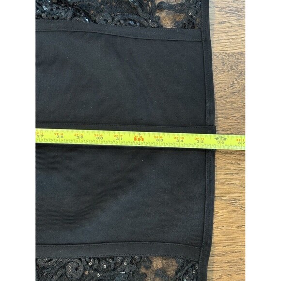 House Of CB London Gizi Mini Bodycon Dress Women’s Size M Black Lace Open Back - Picture 12 of 13